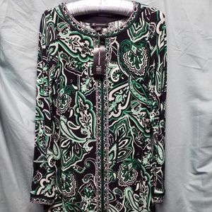 INC paisley sheath dress